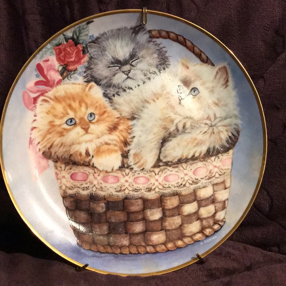 Franklin Mint Heirloom Three Little Kittens
